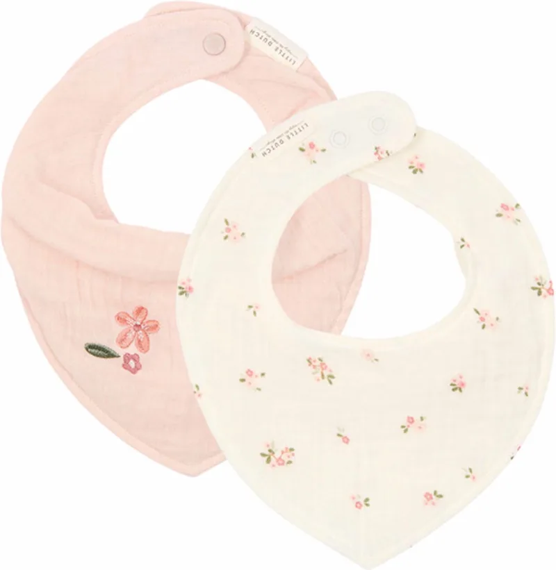 2-pack Bandana slab - Fairy Garden - Fairy Blossom by Little Dutch in White – product photo