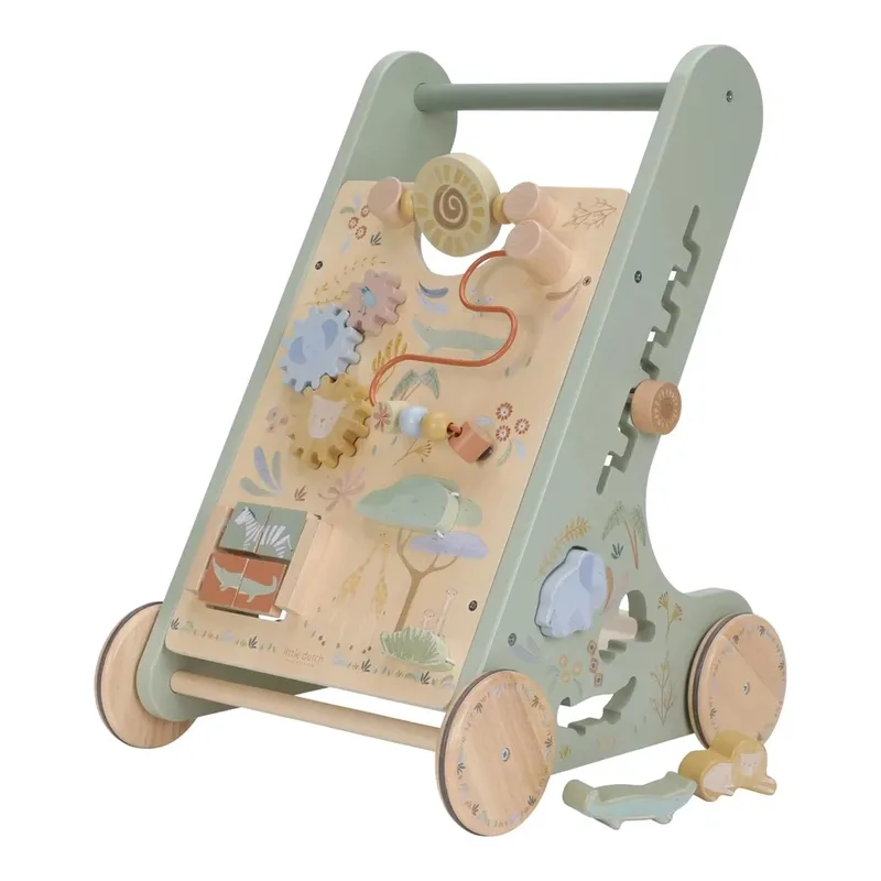 Activiteiten Loopwagen - Safari Friends - Groen van Little Dutch – productfoto