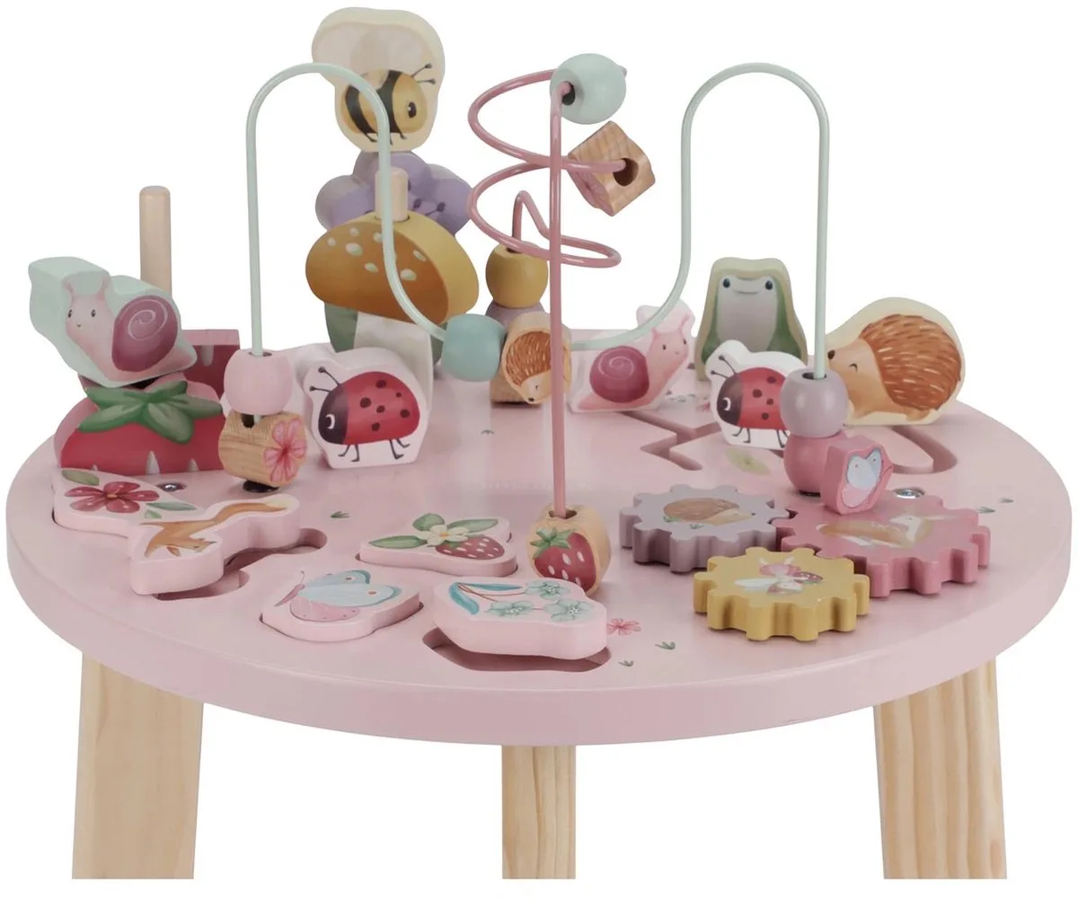 Activiteitentafel Fairy Garden FSC Hout - Speeltafel voor Baby en Peuter - houten speelgoed duurzaam kraamcadeau de Little Dutch en Rose – photo produit