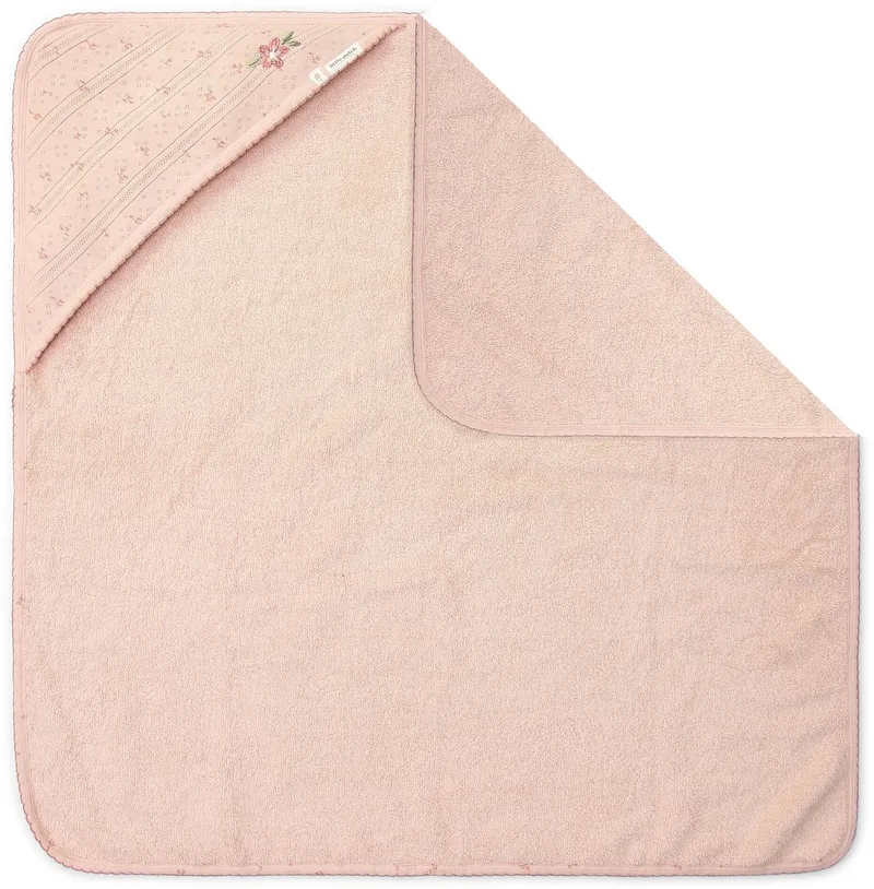 Badcape - 100 x 100 - Essentials från Little Dutch i Rosa – produktbild