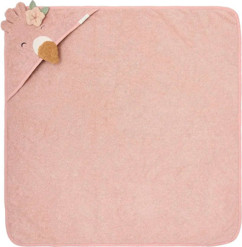 Badcape Flamingo - 100x100 cm de Little Dutch en Rose – photo produit