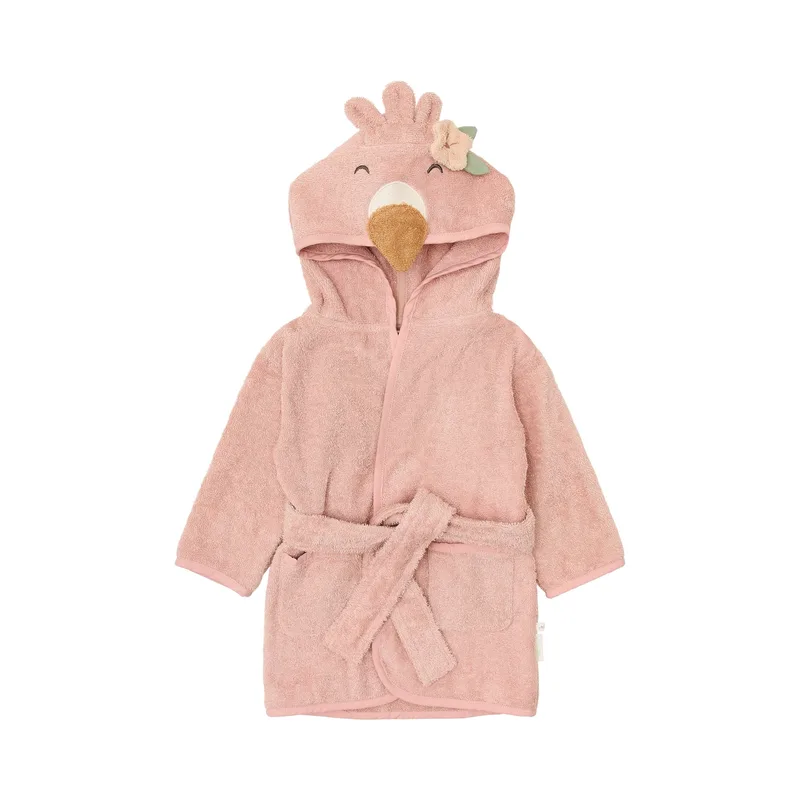 Badjas Little Dutch Flamingo Roze 74/80 från Little Dutch – produktbild