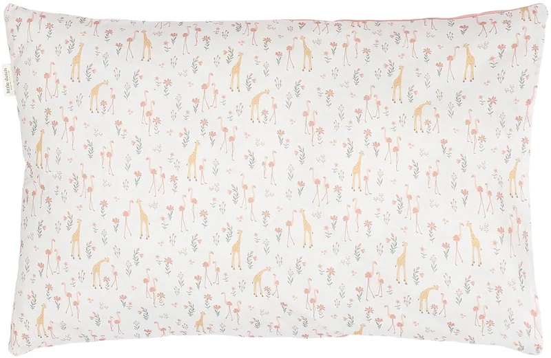 Blooming Safari Dekbedovertrek - 120 x 150 cm by Little Dutch in Pink – product photo 1 of 4