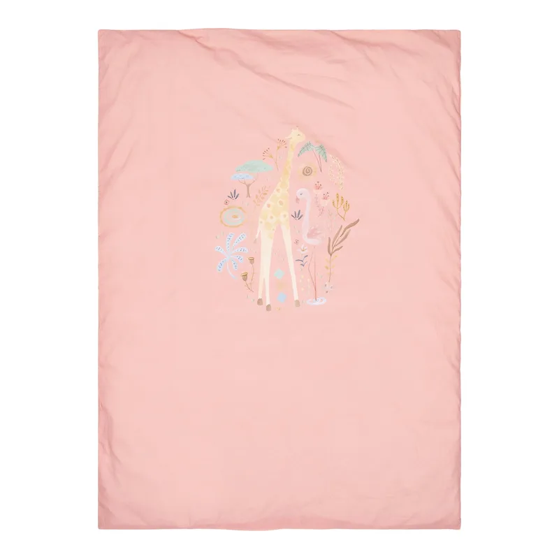 Blooming Safari Dekbedovertrek - 120 x 150 cm by Little Dutch in Pink – product photo 3 of 4