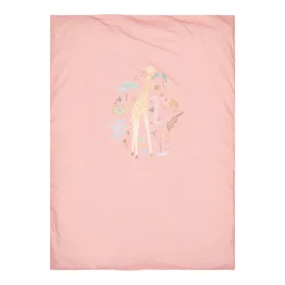 Blooming Safari Dekbedovertrek - 140 x 200 cm van Little Dutch in Roze – productfoto 3 van 4