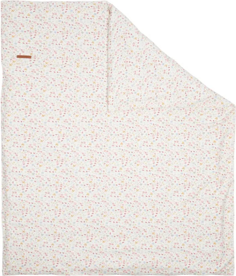 Dekbedovertrek wieg Flowers & Butterflies de Little Dutch en Rose – photo produit