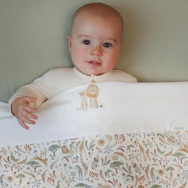 Deken Ledikant Little Dutch Fleece Safari Wonders fra Little Dutch – produktbillede 3 af 3