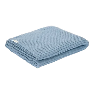 Deken Ledikant Little Dutch Pure Denim Blue Gebreid fra Little Dutch – produktbillede 1 af 2