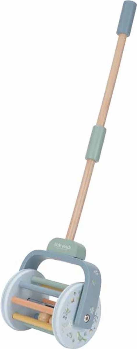 Duwstok Rammelaar - Forest Friends FSC van Little Dutch in Blauw – productfoto