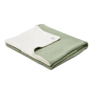 Gebreid wiegdeken - Fleece - Essentials by Little Dutch in Green – product photo 2 of 4