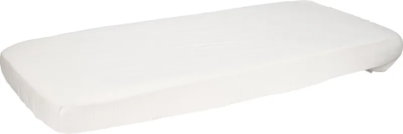 Hoeslaken hydrofiel ledikant Soft White by Little Dutch in White – product photo