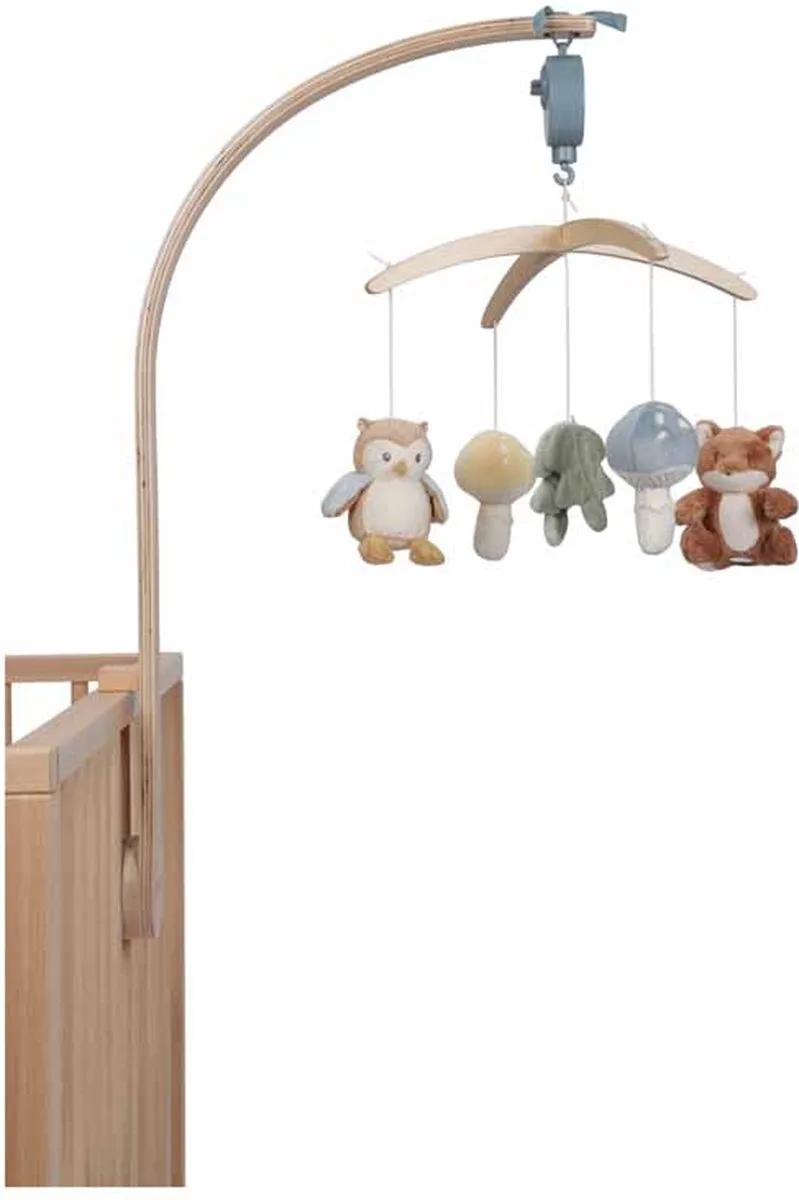 Houten muziekmobiel - Forest Friends van Little Dutch in Meerkleurig – productfoto