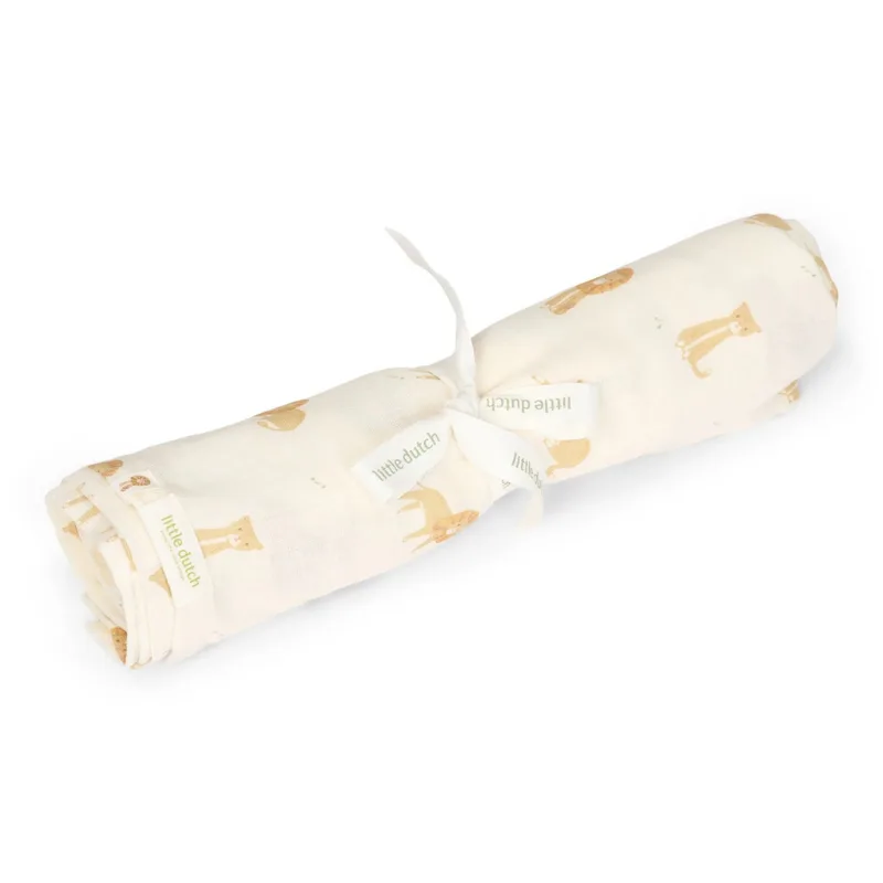 Hydrofiele Swaddle Little Dutch Safari Leo 120x120 by Little Dutch – product photo 1 of 3