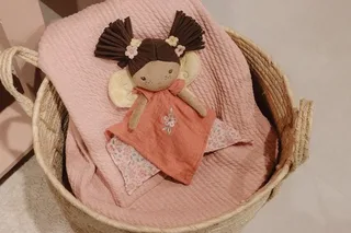 Knuffeldoekje fairy Evi Fairy Garden van Little Dutch in Roze – productfoto 2 van 4