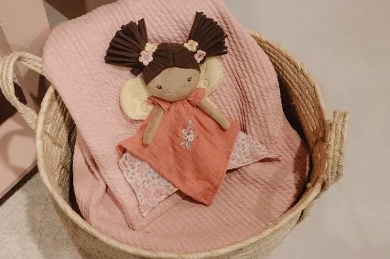 Knuffeldoekje fairy Evi Fairy Garden van Little Dutch in Roze – productfoto 2 van 4