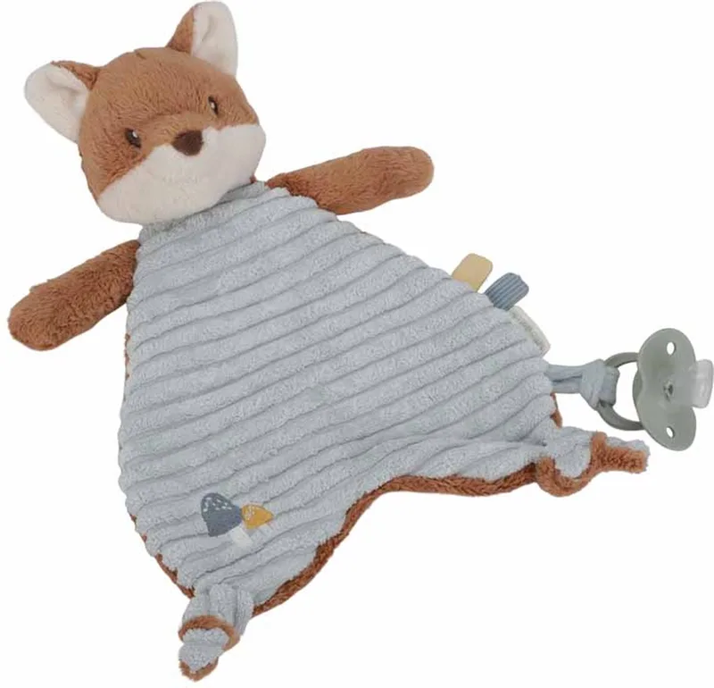 Knuffeldoekje knuffel Vos - Forest Friends van Little Dutch in Blauw – productfoto