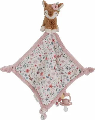 Knuffeldoekje print Hert - Fairy Garden van Little Dutch in Roze – productfoto 1 van 4