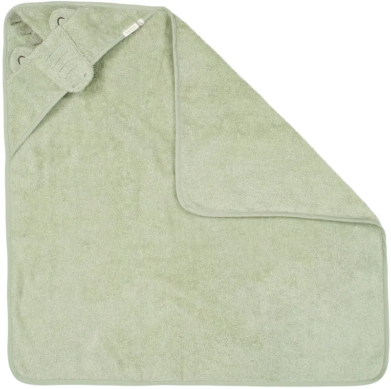 Krokodil Badcape - 75 x 75 cm van Little Dutch in Groen – productfoto