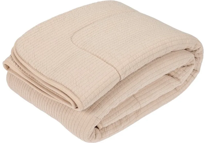 Ledikantdeken Pure van Little Dutch in Beige – productfoto