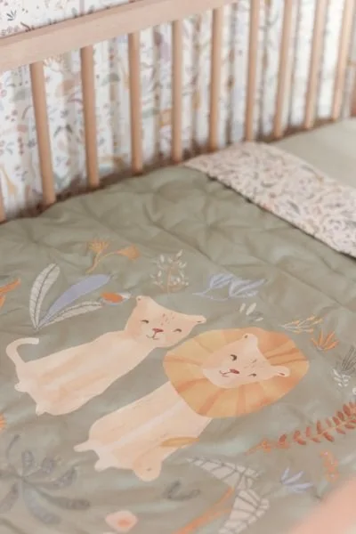 Ledikantdeken Safari Wonders - 110 x 140 cm fra Little Dutch i Groen licht 1 – produktbillede 4 af 4
