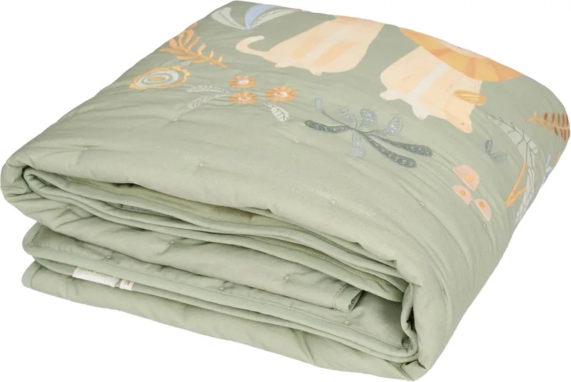 Ledikantdeken Safari Wonders - 110 x 140 cm fra Little Dutch i Groen licht 1 – produktbillede 1 af 4
