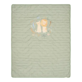 Ledikantdeken Safari Wonders - 110 x 140 cm fra Little Dutch i Groen licht 1 – produktbillede 2 af 4