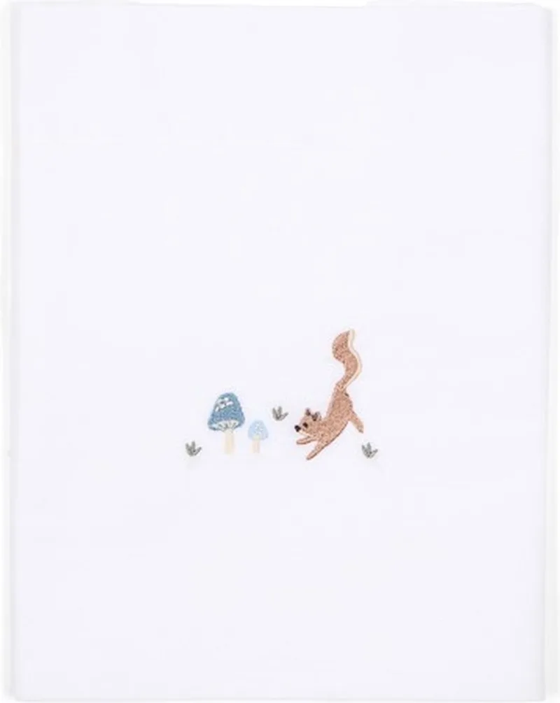 Ledikantlaken - Wit - Forest Friends fra Little Dutch i Wit – Forest Friends – produktbillede