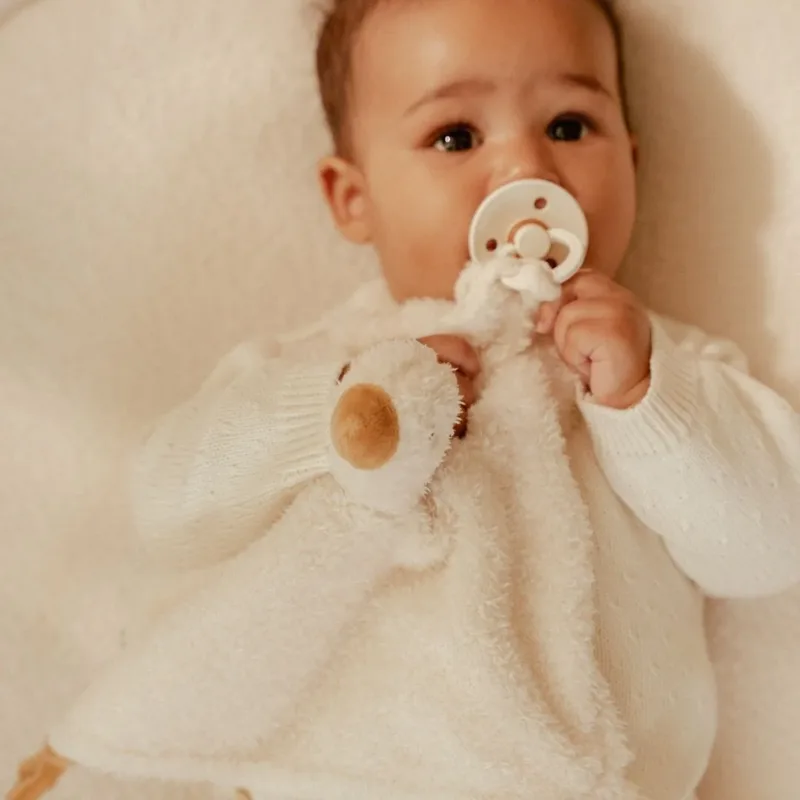 Newborn Naturals Knuffeldoekje Little Goose van Little Dutch in Wit – productfoto 4 van 4