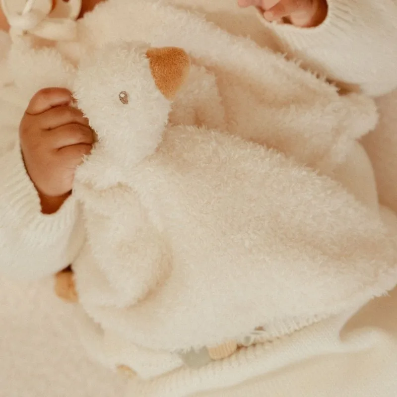 Newborn Naturals Knuffeldoekje Little Goose van Little Dutch in Wit – productfoto 3 van 4