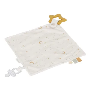 Newborn Naturals Knuffeldoekje met Bijtring by Little Dutch in White – product photo 2 of 3