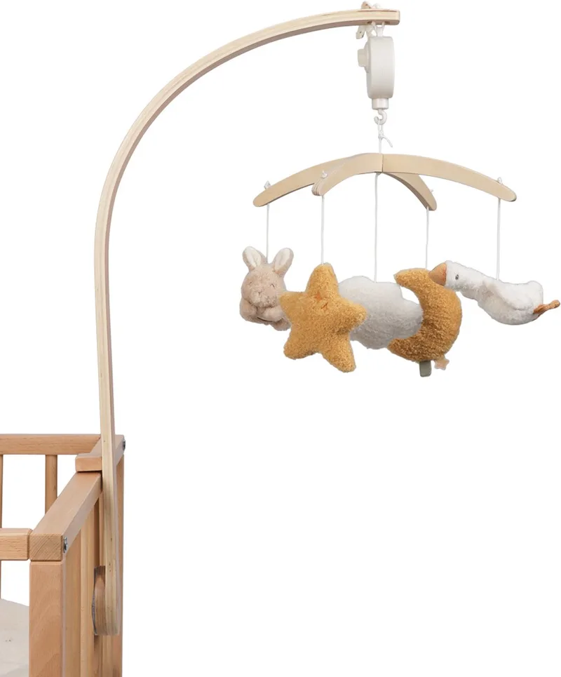 Newborn Naturals Muziekmobiel van Little Dutch in Naturel – productfoto