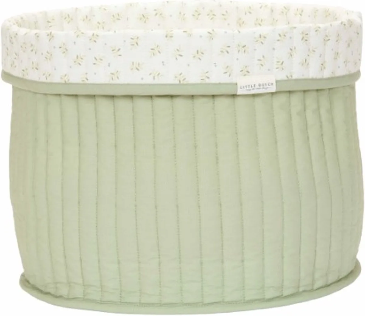 Opbergmand groot - Essentials - Blueberry Leaves van Little Dutch in Groen – productfoto