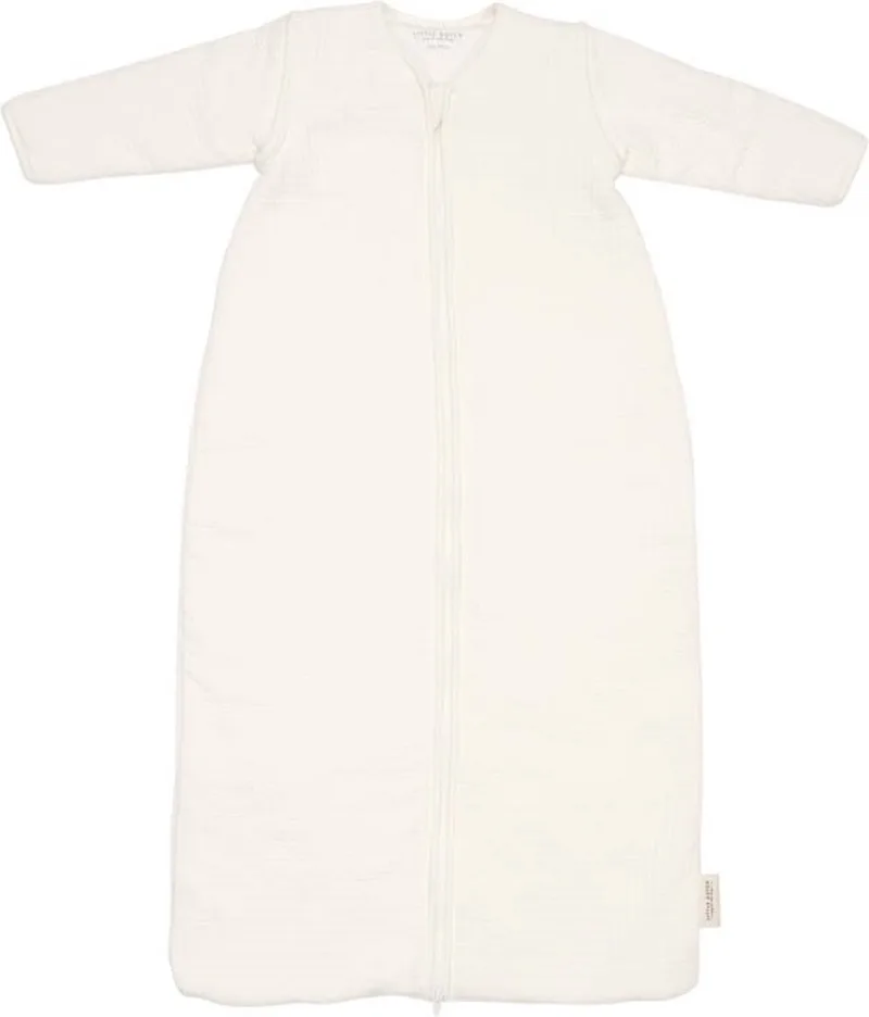 Pure Soft White - Jongens & Meisjes - Babyslaapzak winter - 90 cm van Little Dutch in Wit – productfoto