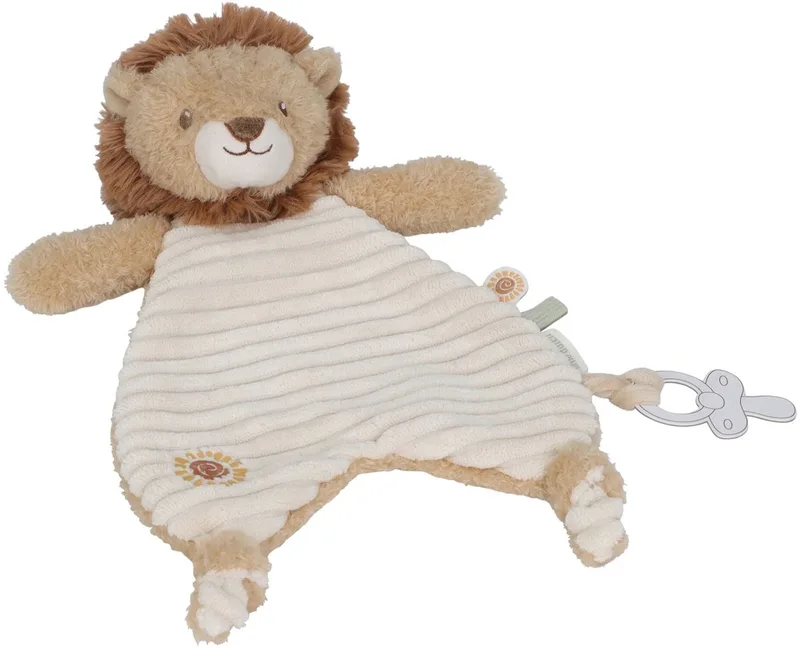 Safari Friends Knuffeldoekje Leeuw van Little Dutch in Beige – productfoto
