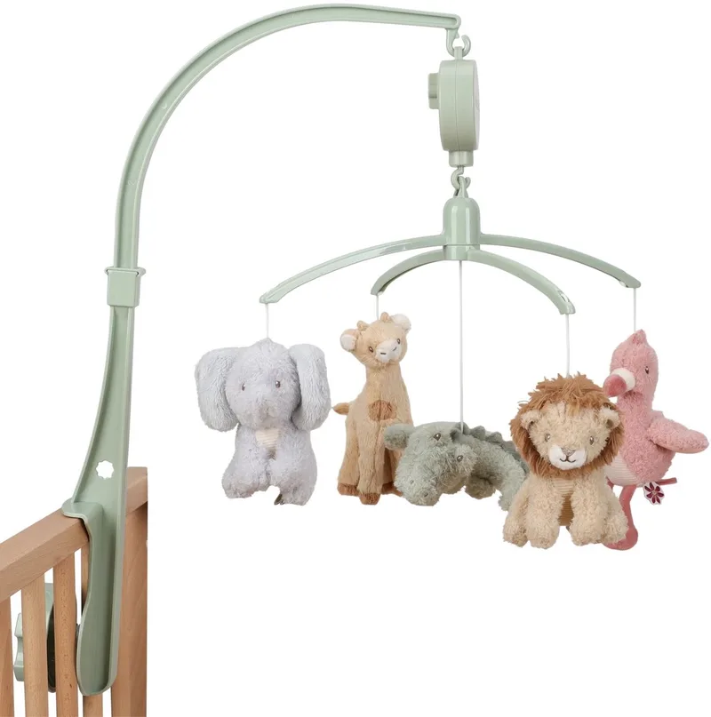 Safari Friends Muziekmobiel van Little Dutch in Groen – productfoto