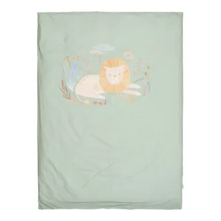 Safari Leo Dekbedovertrek - 140 x 200 cm de Little Dutch en Vert – photo produit 3 sur 4