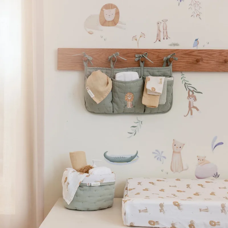 Safari Leo Monddoekjes Set - 25 x 25 cm från Little Dutch i Gul – produktbild