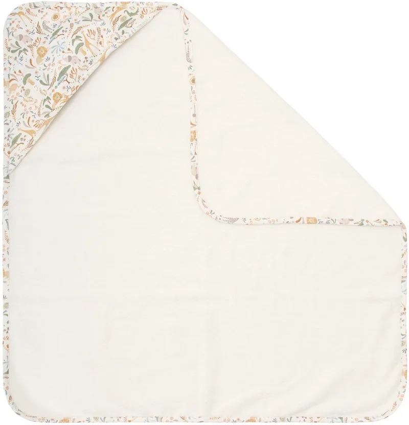 Safari Wonders Badcape - 100 x 100 cm van Little Dutch in Groen licht 1 – productfoto