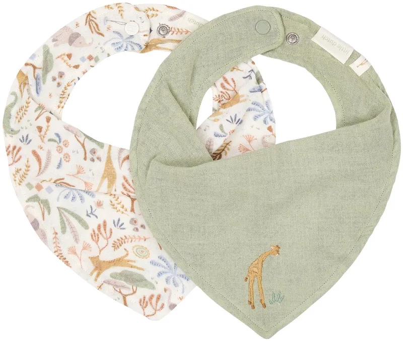 Safari Wonders Bandana Slab - 2-Pack by Little Dutch in Green – product photo