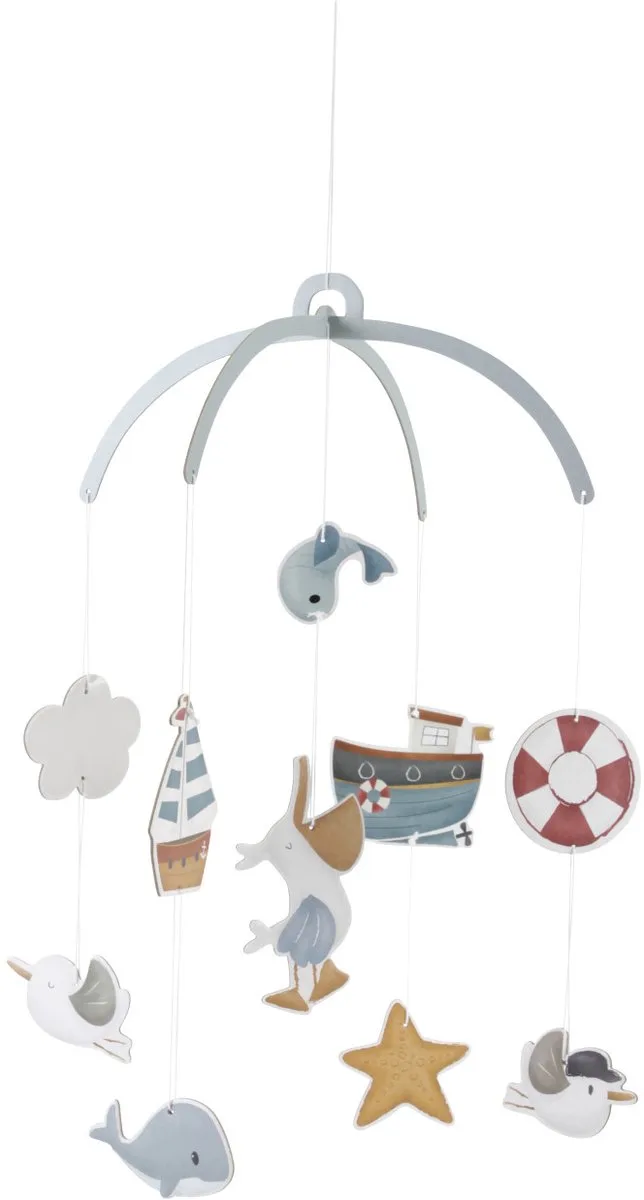 Sailors Bay Kartonnen Mobiel de Little Dutch en Multicolore – photo produit