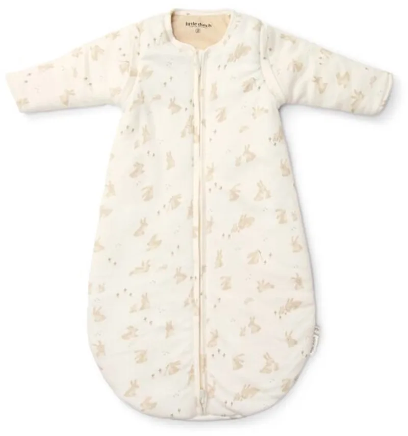 Slaapzak winter – Maat 70 cm – Newborn Naturals – Baby Bunny van Little Dutch in Wit – productfoto