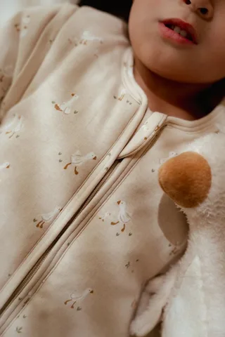 Slaapzak winter – Maat 90 cm – Newborn Naturals – Little Goose by Little Dutch in Beige – product photo 4 of 4