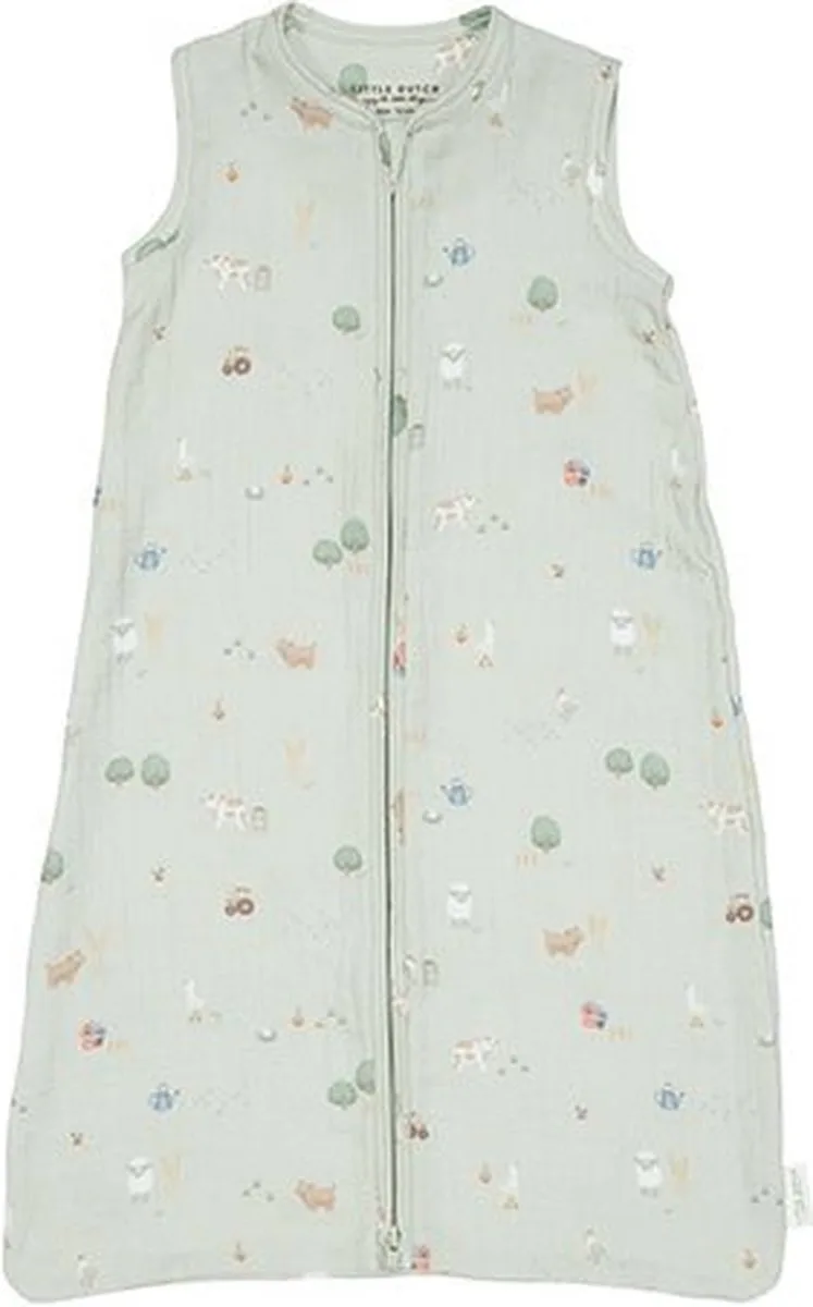 Slaapzak zomer hydrofiel 70 cm - Little Farm de Little Dutch en Vert – photo produit