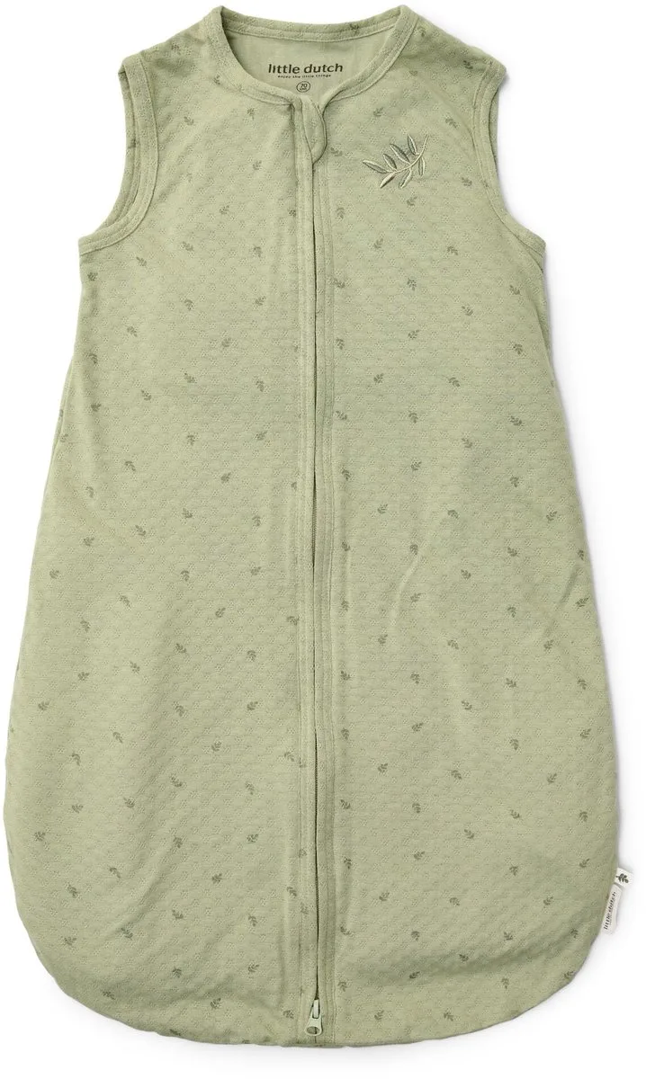 Slaapzak zomer – Maat 110 cm – Essentials van Little Dutch in Groen – productfoto