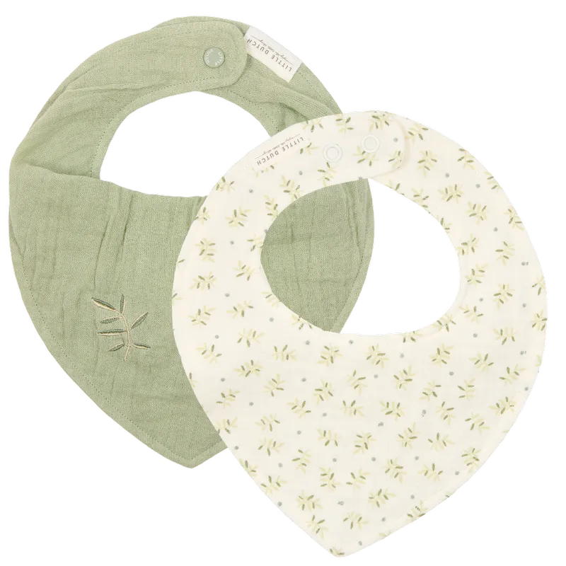 Slabber Bandana Little Dutch Blueberry Leaves & Sage 2St de Little Dutch – photo produit