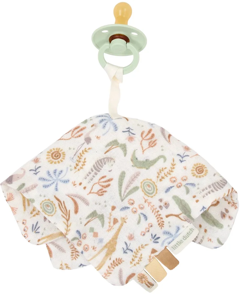 Speendoekje - Hydrofiel - Safari Wonders by Little Dutch in Groen licht 1 – product photo