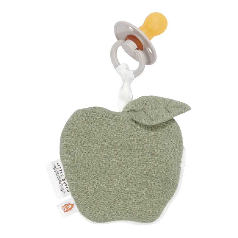 Speendoekje Little Dutch Little Farm Hydrofiel Appel Olive by Little Dutch – product photo 3 of 3