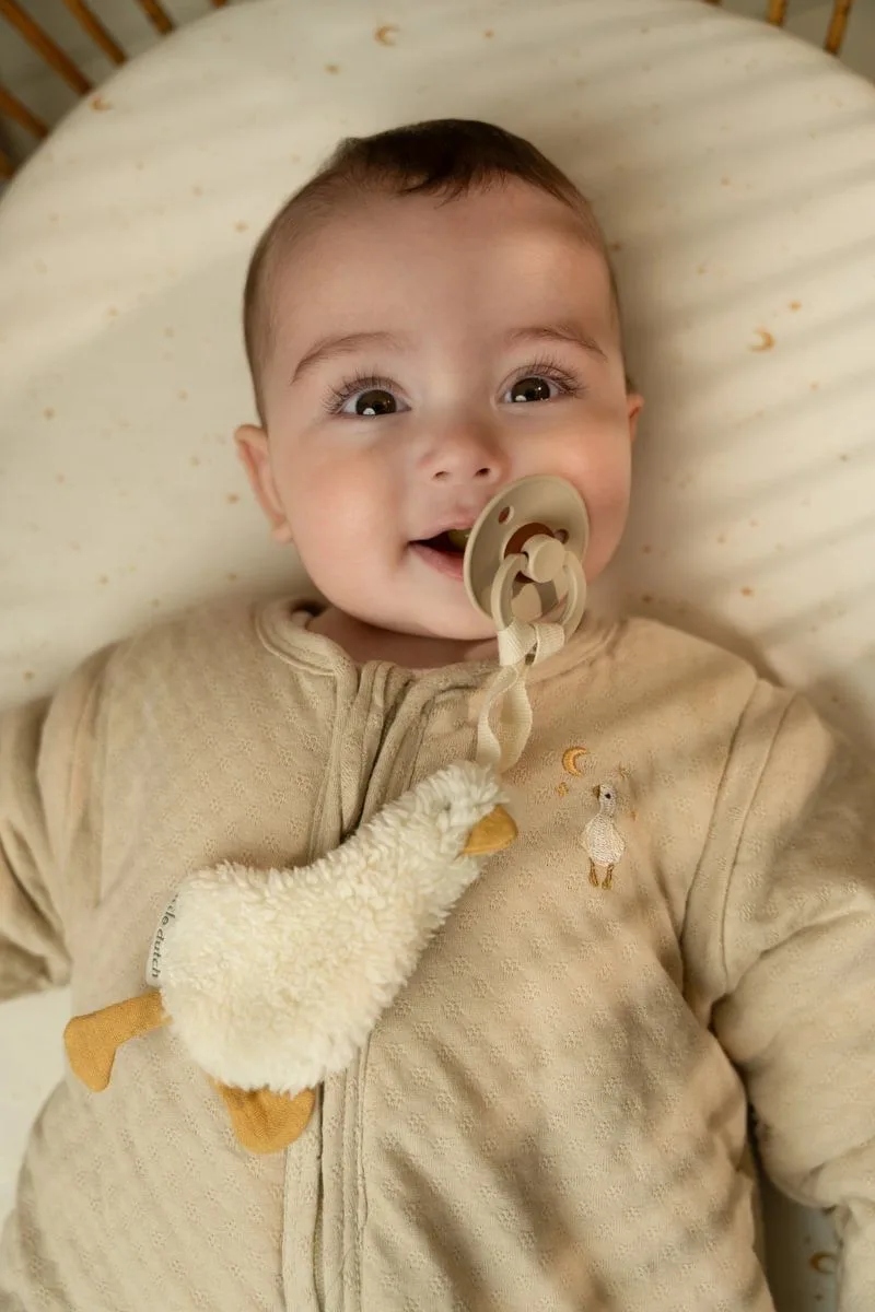 Speendoekje - Newborn Naturals - Little Goose fra Little Dutch i Hvid – produktbillede 4 af 4