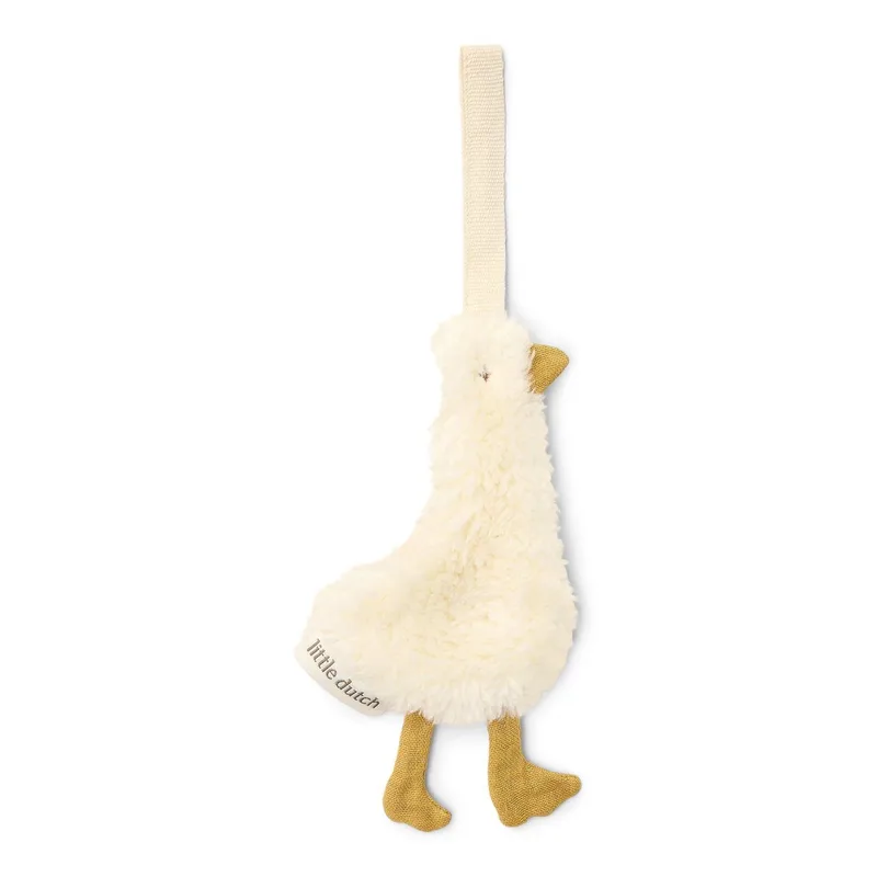 Speendoekje - Newborn Naturals - Little Goose fra Little Dutch i Hvid – produktbillede 2 af 4