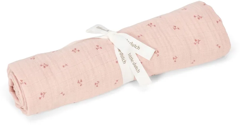 Swaddle - 120 cm - Essentials by Little Dutch in Pink – product photo